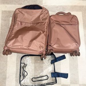 Lipault Matching Plume Rosewood Soft Luggage - Medium & Carryon Spinners